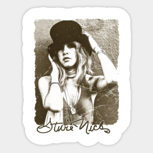 Stevie Nicks Vintage Rock Music Sticker